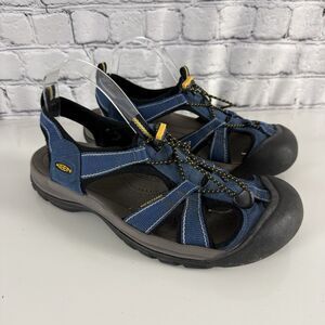 Keen Women Venice H2 Waterproof Sandal in Blue Yellow Size 11 US Outdoors Hiking